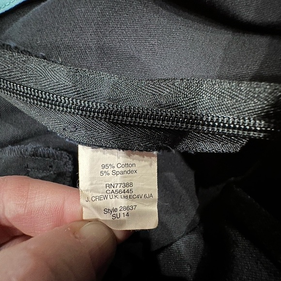 J Crew black Winnie pant in stretch cotton, size 8 - Picture 4 of 4